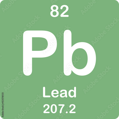 Lead element on the periodic table