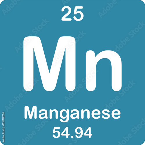 Manganese element of the periodic table