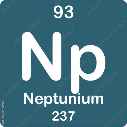 Neptunium element of the periodic table