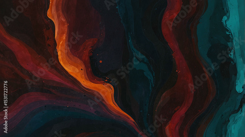 Wallpaper Mural Smoldering Abstract Background with Burgundy, Ember Red, and Burnt Orange Tones Torontodigital.ca