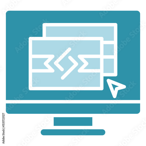 Card Style dual tone blue color, mini illustration icon. use for modern concept, print, UI, UX kit, web and app development. Vector related to product offering, marketing, business.