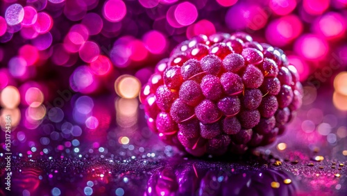 Raspberry with Sparkling Lights