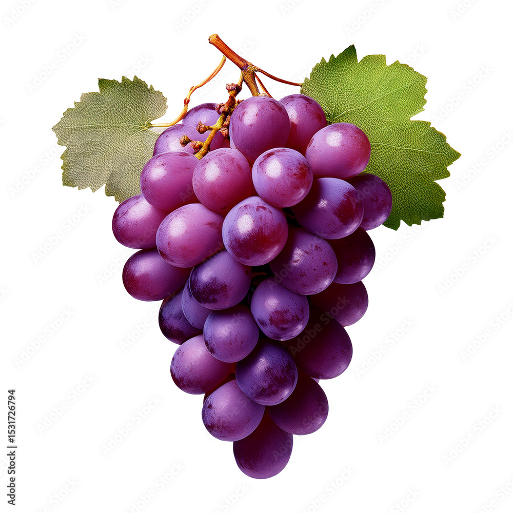 Fototapeta premium Bunch of purple grapes fruit