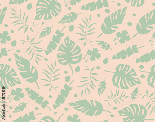 seamless pattern with leaves