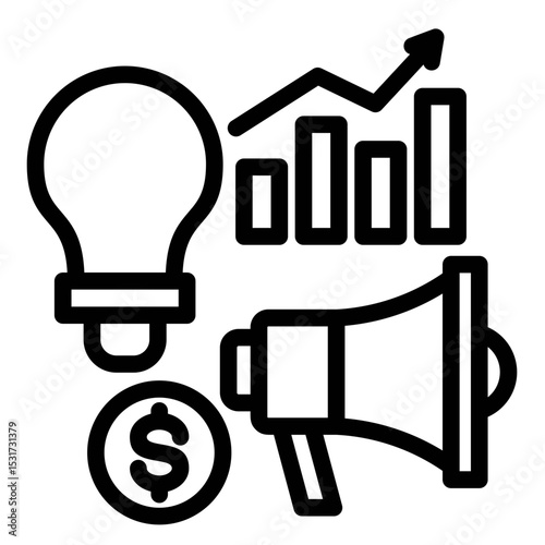 Marketing Mix Icon