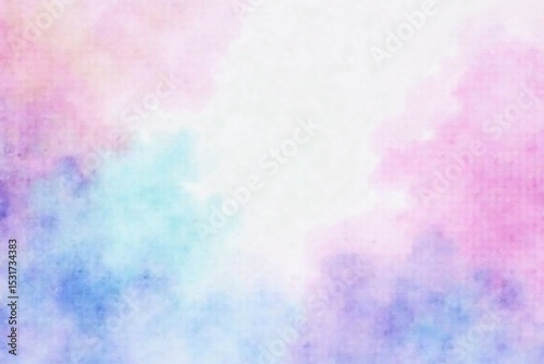 pastel Weird Abstract watercolor. Purple pink blue teal background. Colorful art background