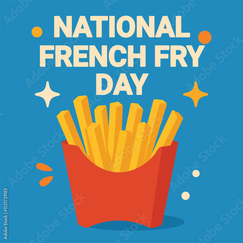 Crispy Golden Fries Celebration for Fry Day Fans