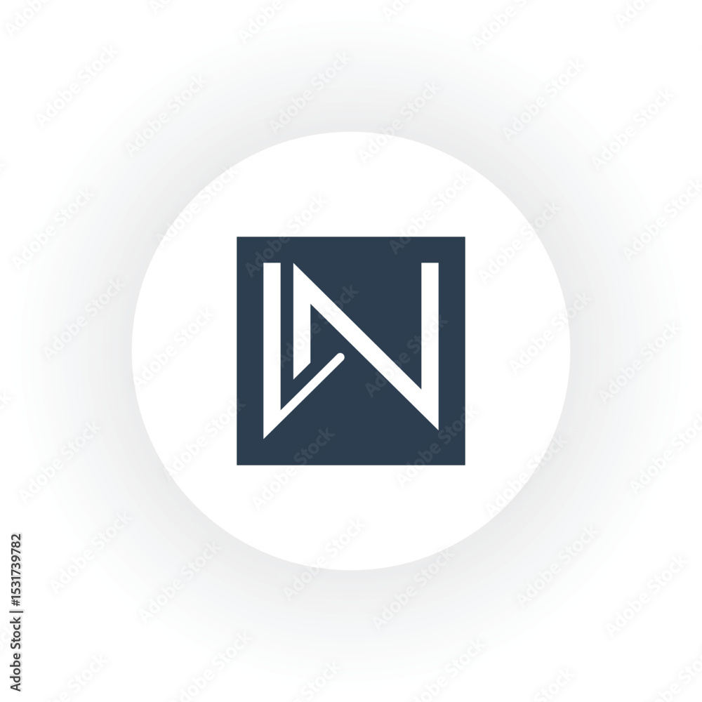 Graphic design WN Letter Logo Template Graphic design WN Letter Logo Template