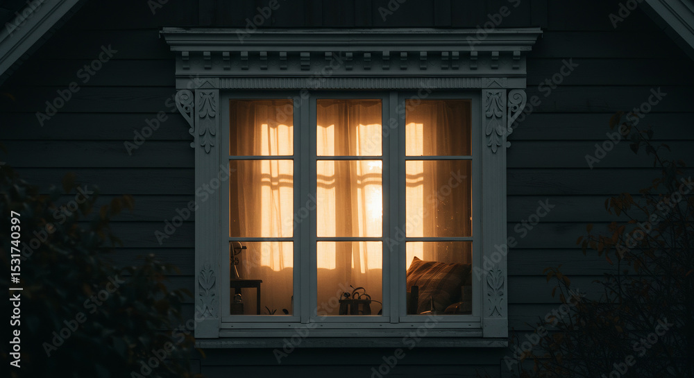 Obraz premium window in the night