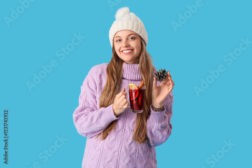 Beautiful young woman with ...