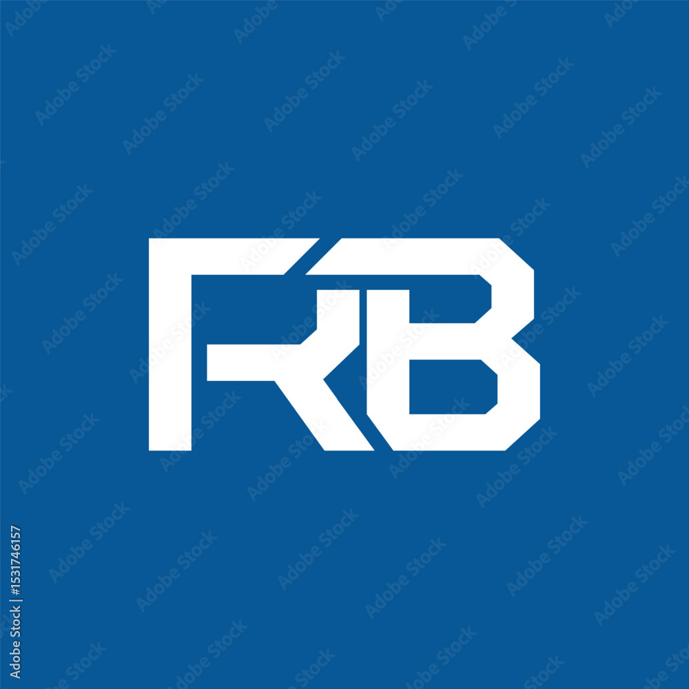 letter RB concept logo design vector template letter RB concept logo design vector template