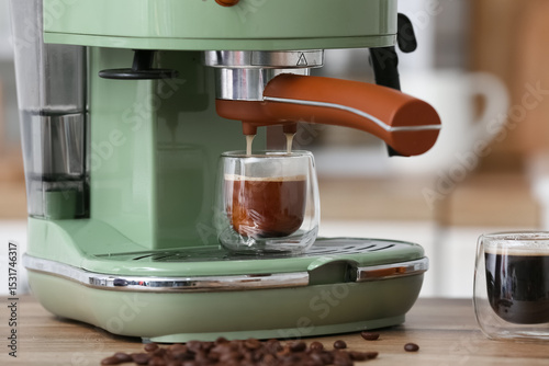 Modern coffee machine with ...