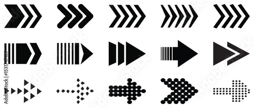 Arrows set black icons. Arrow icon. Arrow vector collection. Doddle arrow set, collection of arrows. Collection different arrows sign. Black vector arrows icons