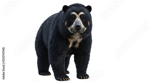 Spectacled Bear Portrait Majestic Andean Creature