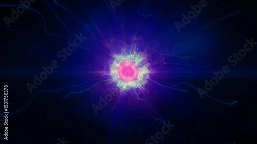 abstract blue background with light