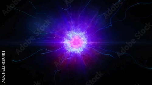 abstract blue background with rays