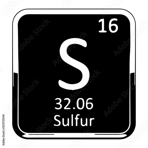 Sulfur symbol periodic