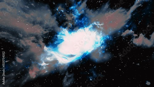 blue space background