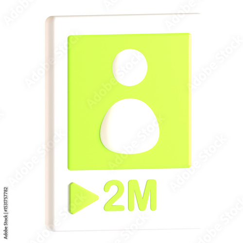 play count view 3d icon illustration