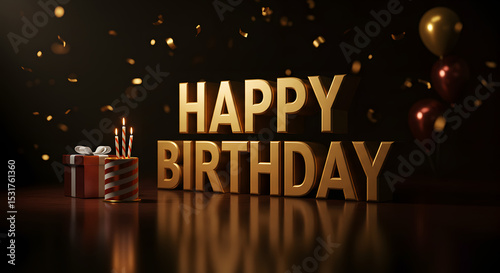 Vibrant birthday scene featuring lit candles on cakes, festive balloons, and colorful decorations, creating a joyful party atmosphere perfect for celebrating life s special moments.