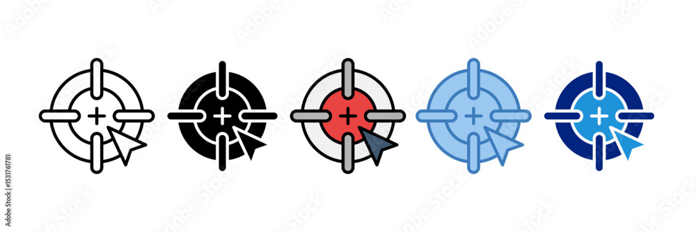 Obraz premium Bullseye Icon Element For Design