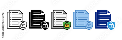 Confidentiality Icon Element For Design