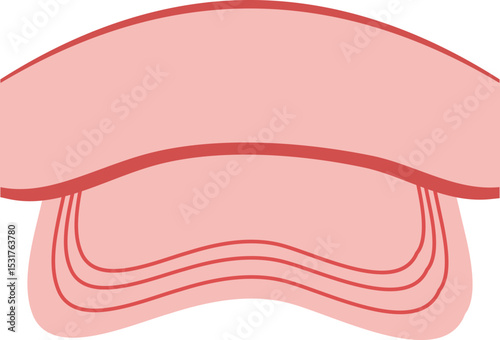 Sun Visor Hat Icon for Sunny Weather