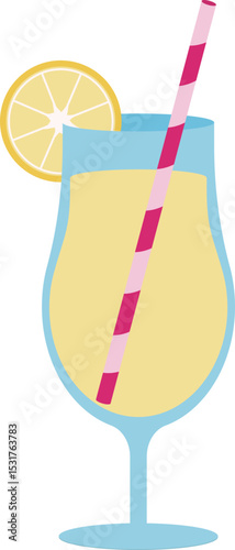 Refreshing Cold Drink Illustration for Summer