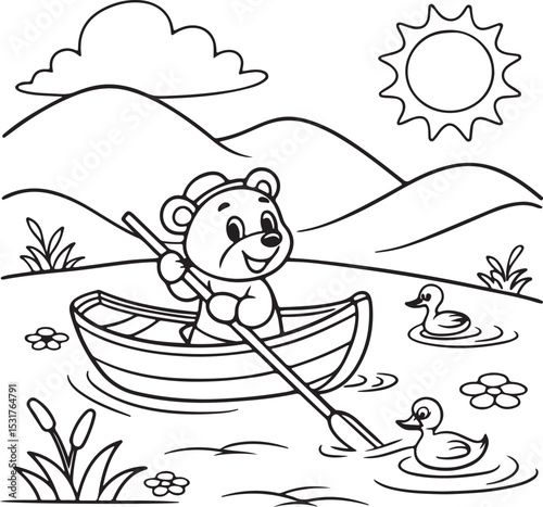 Little girl on a boat