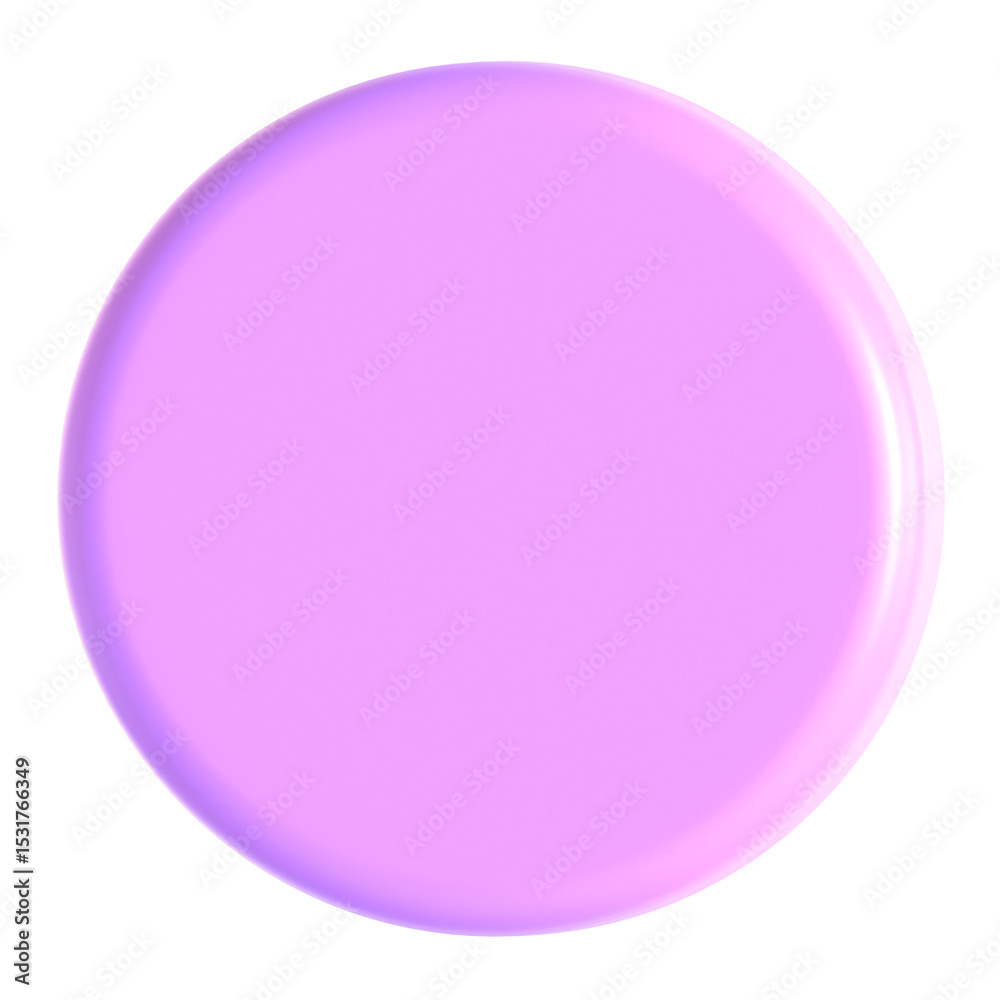 Obraz premium Abstract Element Purple Green 3d icon illustration