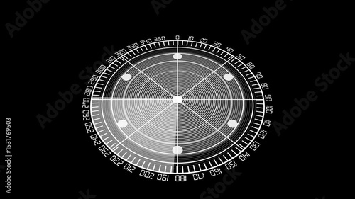 Digital searching system animation. Rader searching security concept animation icon. signal waves, searching icon