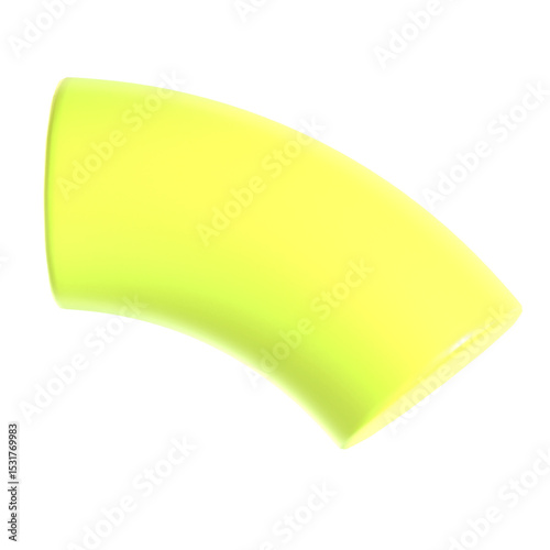 Abstract Element Purple Green 3d icon illustration