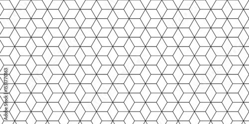 Vector tiles gradient science web tech connection triangle diamond honeycomb hexagon art. Seamless pattern with hexagon square cube geometric pattern shapes grid metal element texture design.	
