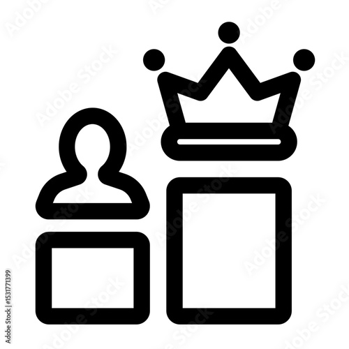 Person Crowned on Winning Pedestal