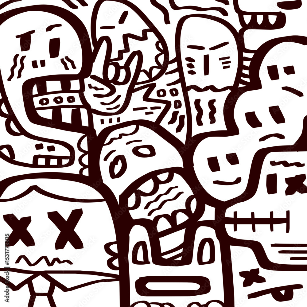 Fototapeta premium hand drawn doodle vector illustration