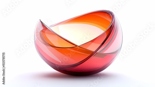Red glass poster background