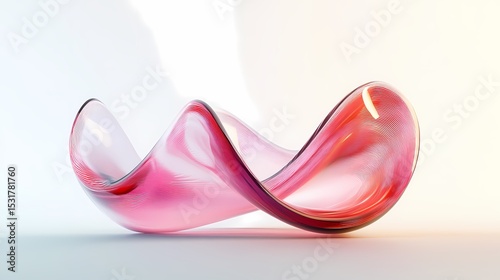 Red glass poster background