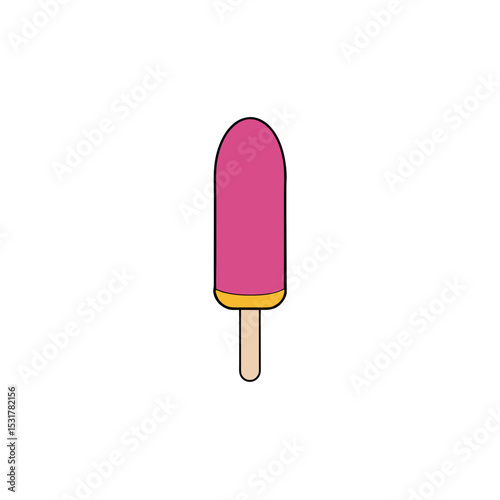 single ice cream popsicle on white background  sum.svg