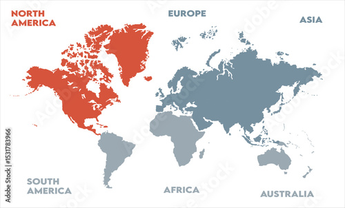 Economic map-05, modern world map graphic, Countries Silhouettes Stock Illustrations, Vectors
