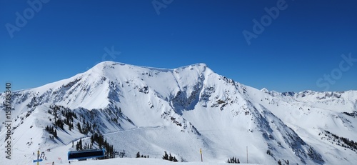 snow covered mountains at Alta ski area