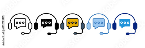 Call Center Icon Element For Design