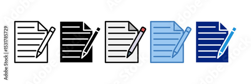 Pen And Paper Icon Element For Design
