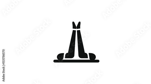 Leg Press Exercise: Fitness Icon, Workout Symbol, Gym Graphic