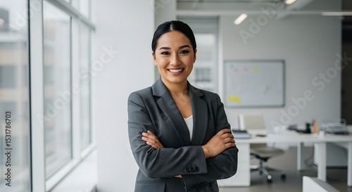 Wallpaper Mural portrait of a smiling confident businesswoman posing for a corporate photo at a beautiful office Torontodigital.ca