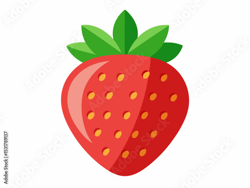 Strawberry isolated, Strawberry vector isolated on white background