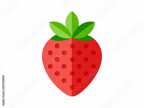 Strawberry isolated, Strawberry vector isolated on white background