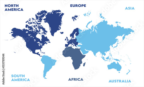 Minimalist map-04, modern world map graphic, Countries Silhouettes Stock Illustrations, Vectors
