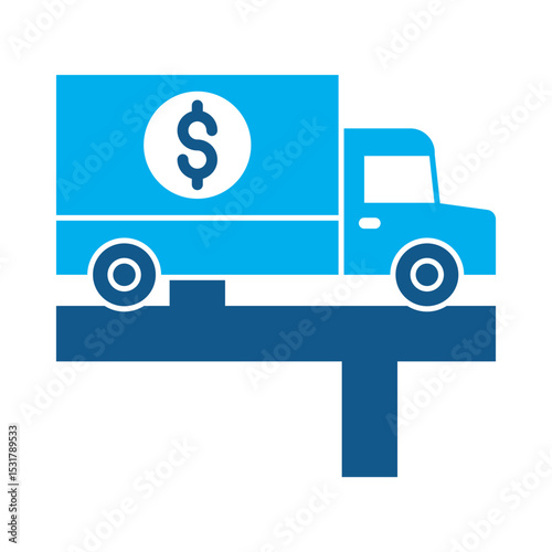 Road show icon for financial strategy