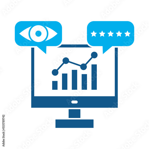 Impressions rate icon for financial strategy