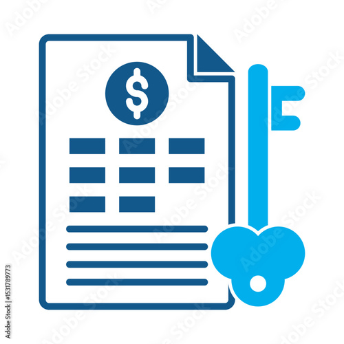 Keywording icon for financial strategy